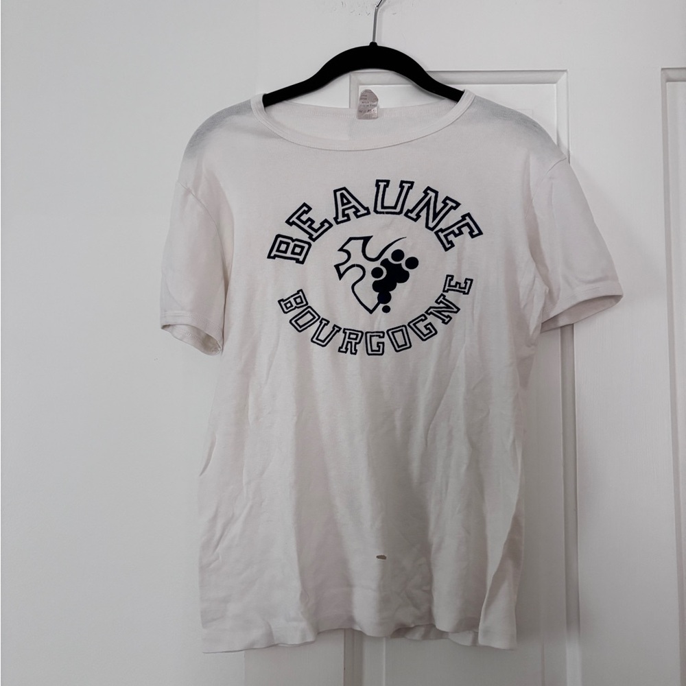 Vintage French Wine Country Tee, Small